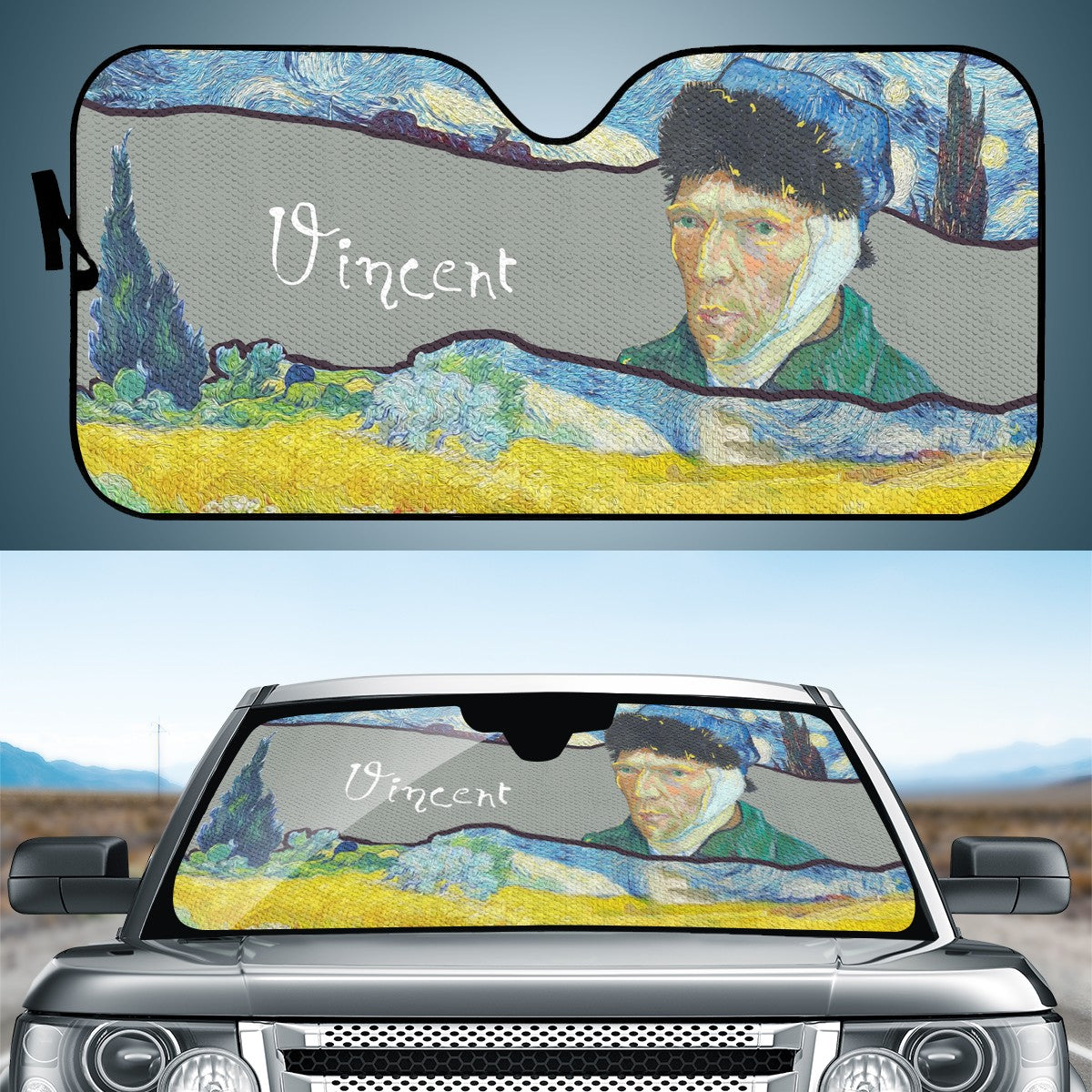 Vincent Van Gogh Custom Car Windshield Sun Shade