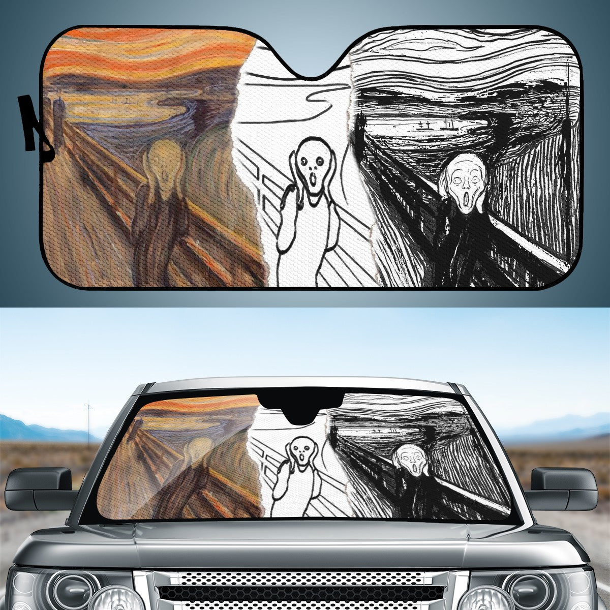 Scared Custom Car Windshield Sun Shade