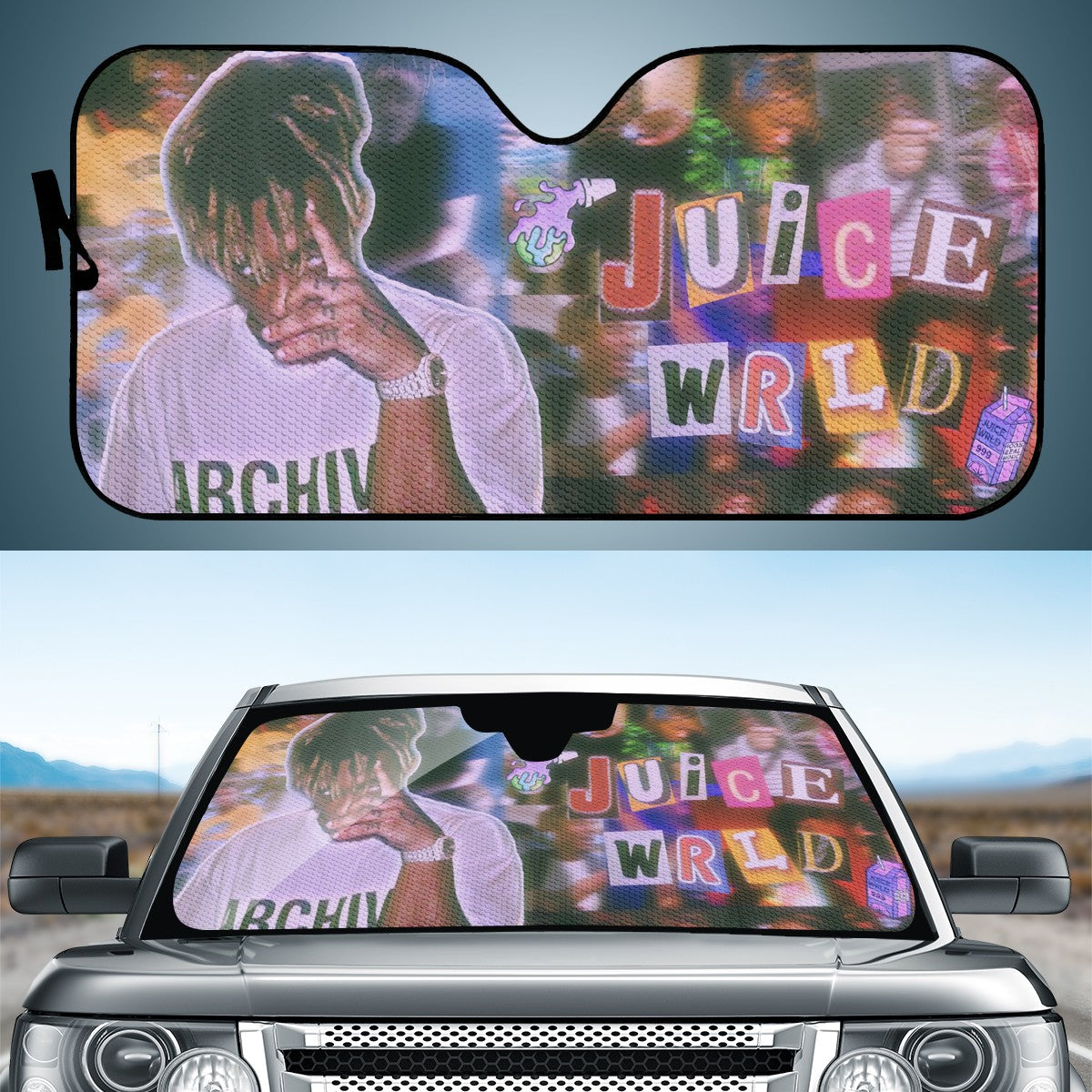 Juice Wrld Custom Car Windshield Sun Shade