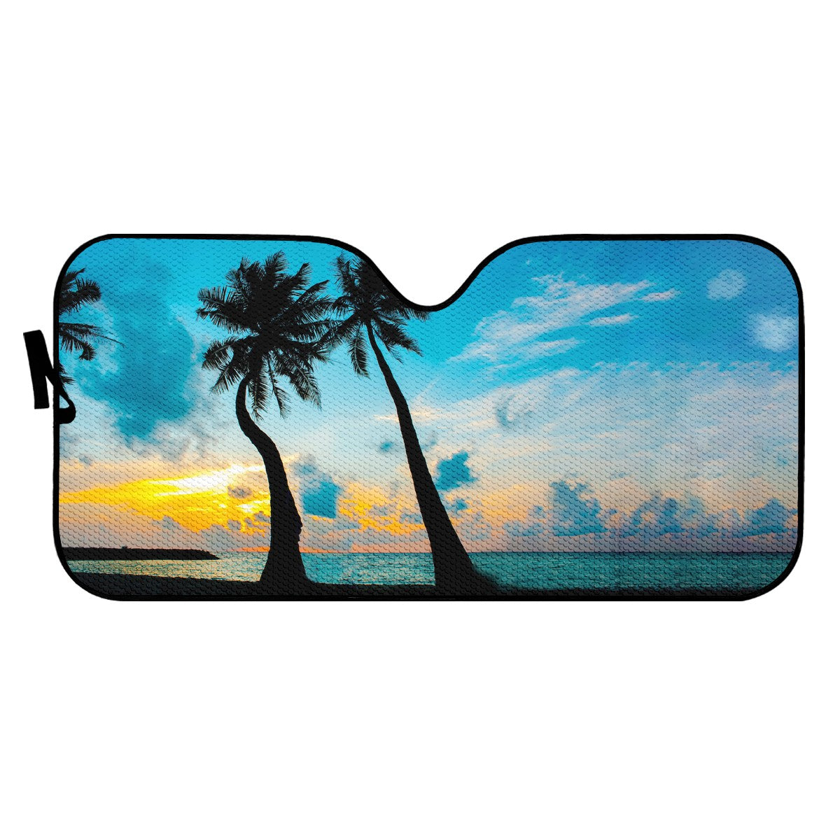 The Setting Sun &amp; The Sea Custom Car Windshield Sun Shade