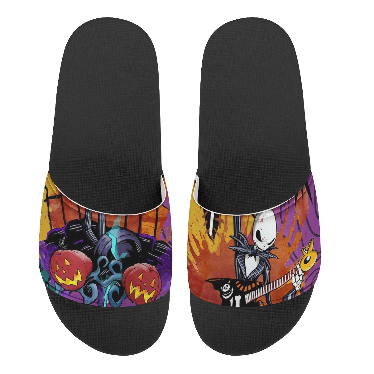 The Nightmare Before Christmas Custom Slide Shoes