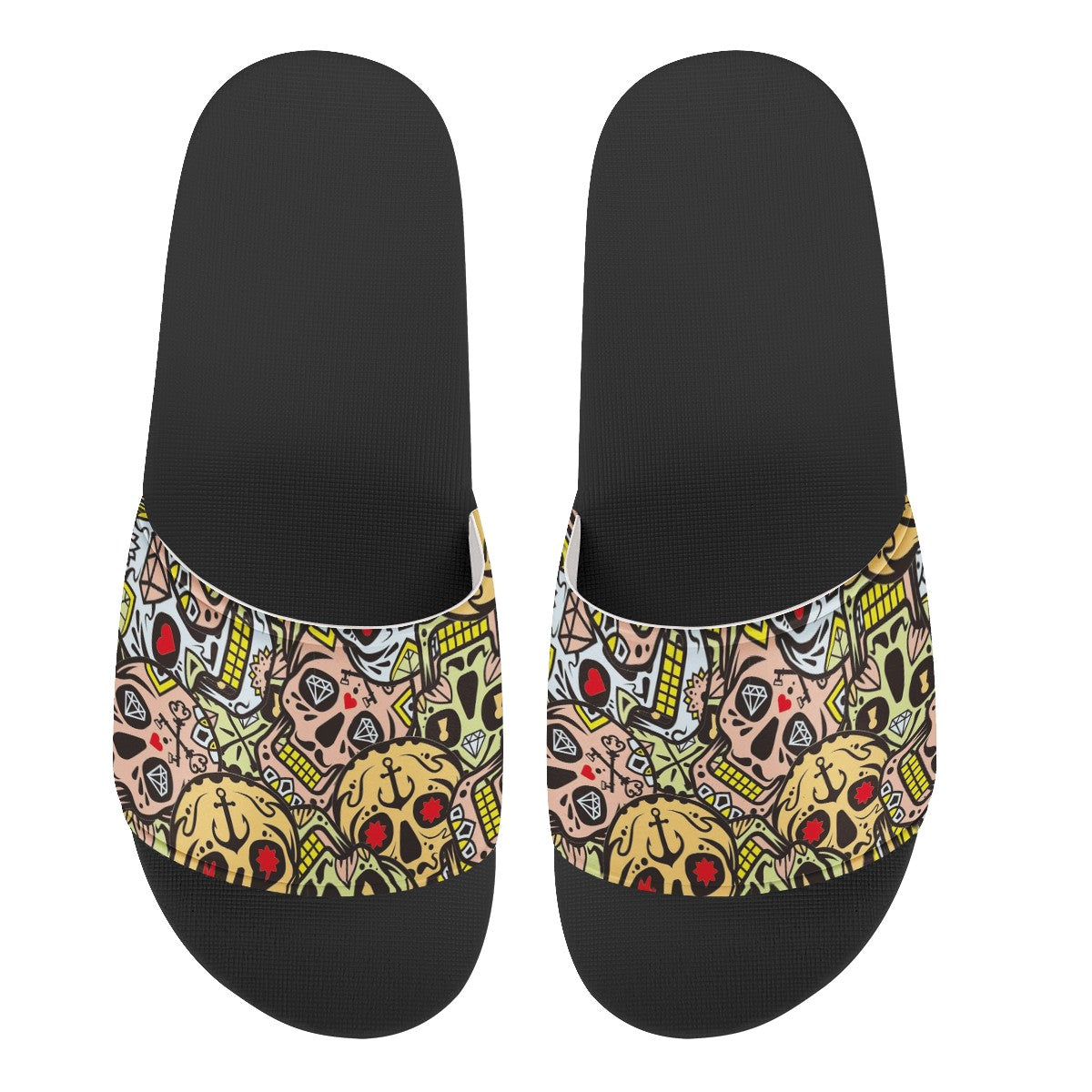 Skull Custom Slide Shoes