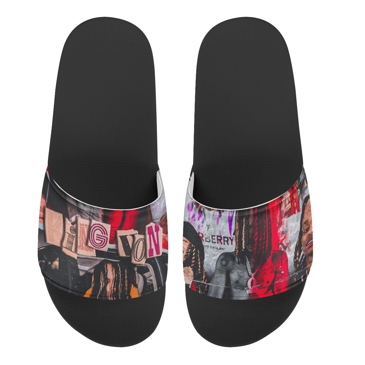 King Von Custom Slide Shoes