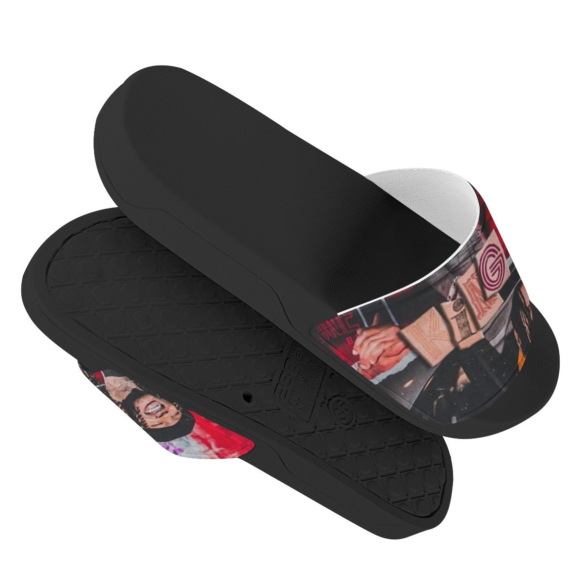 King Von Custom Slide Shoes