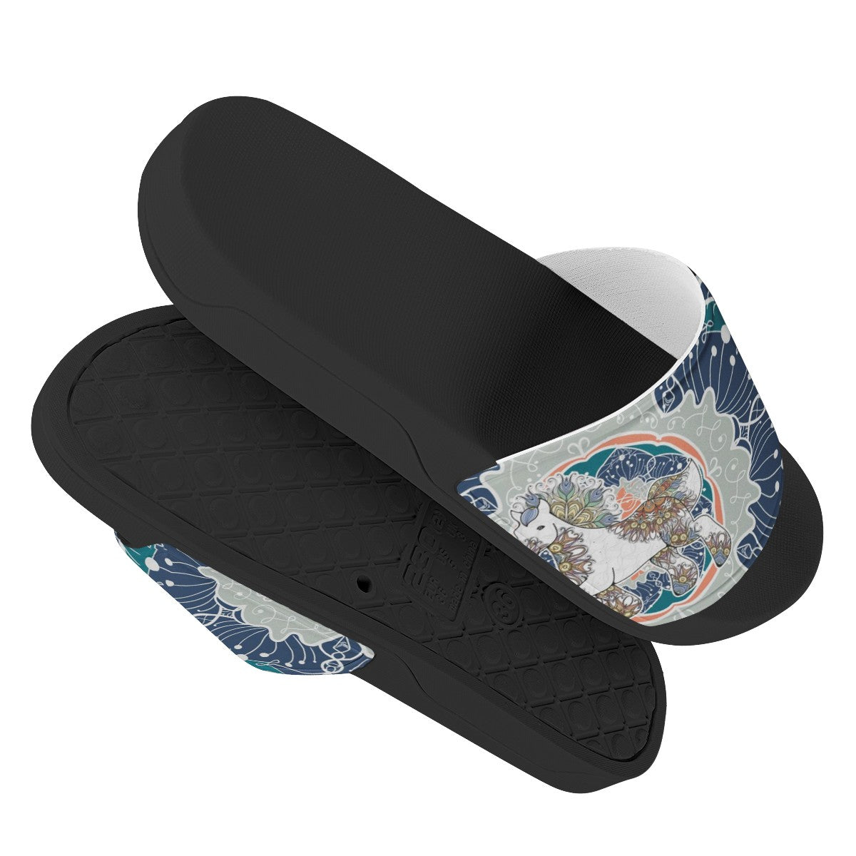 Mandala Custom Slide Shoes