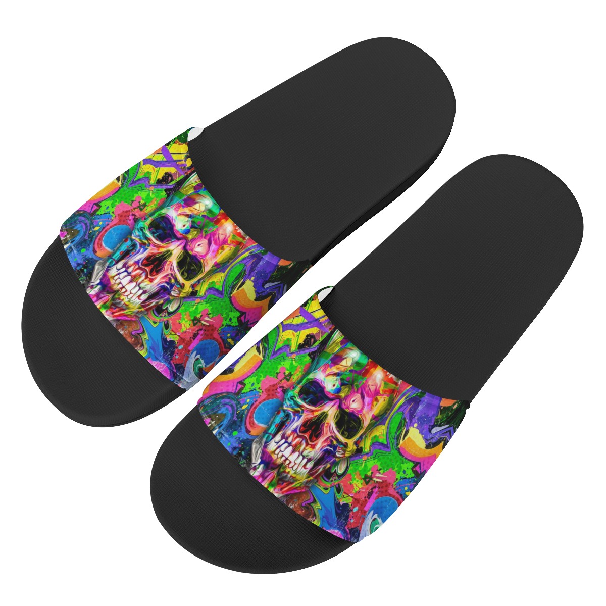 Skull Custom Slide Shoes