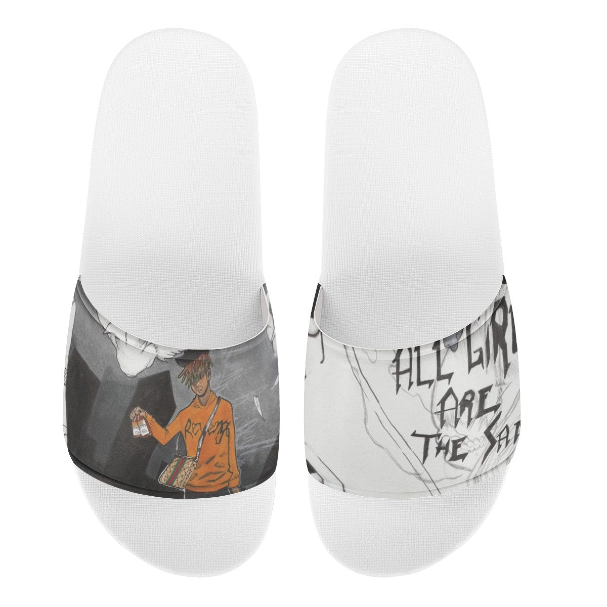 Juice Wrld All Girl Are The Same Custom Slide Shoes