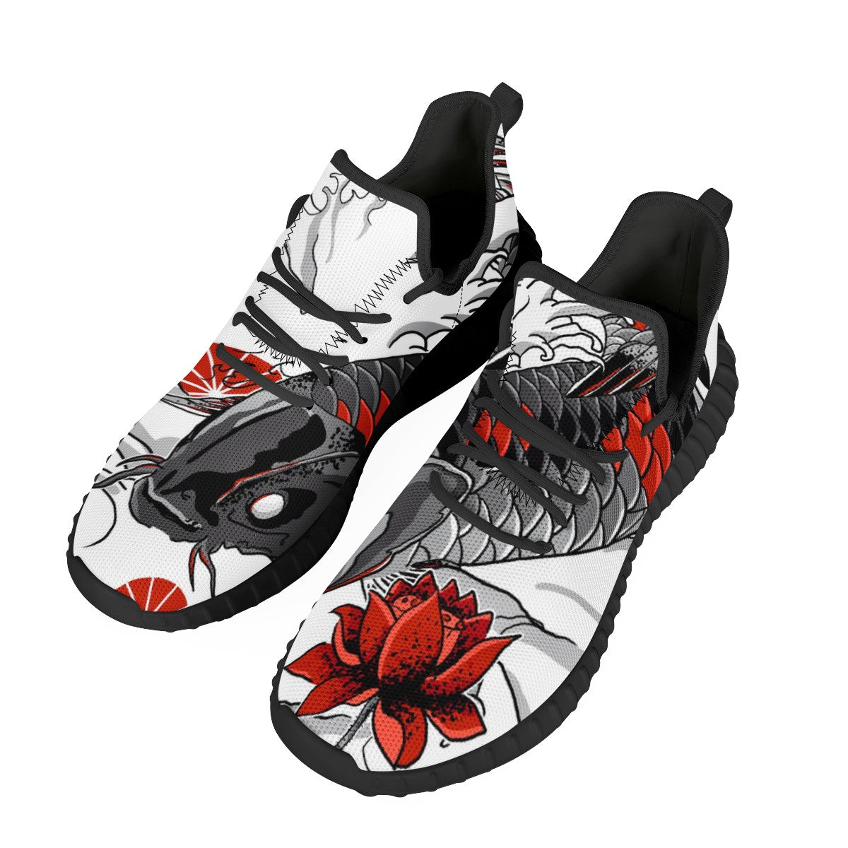 Koi Fish Custom Yeezy Walking Shoes