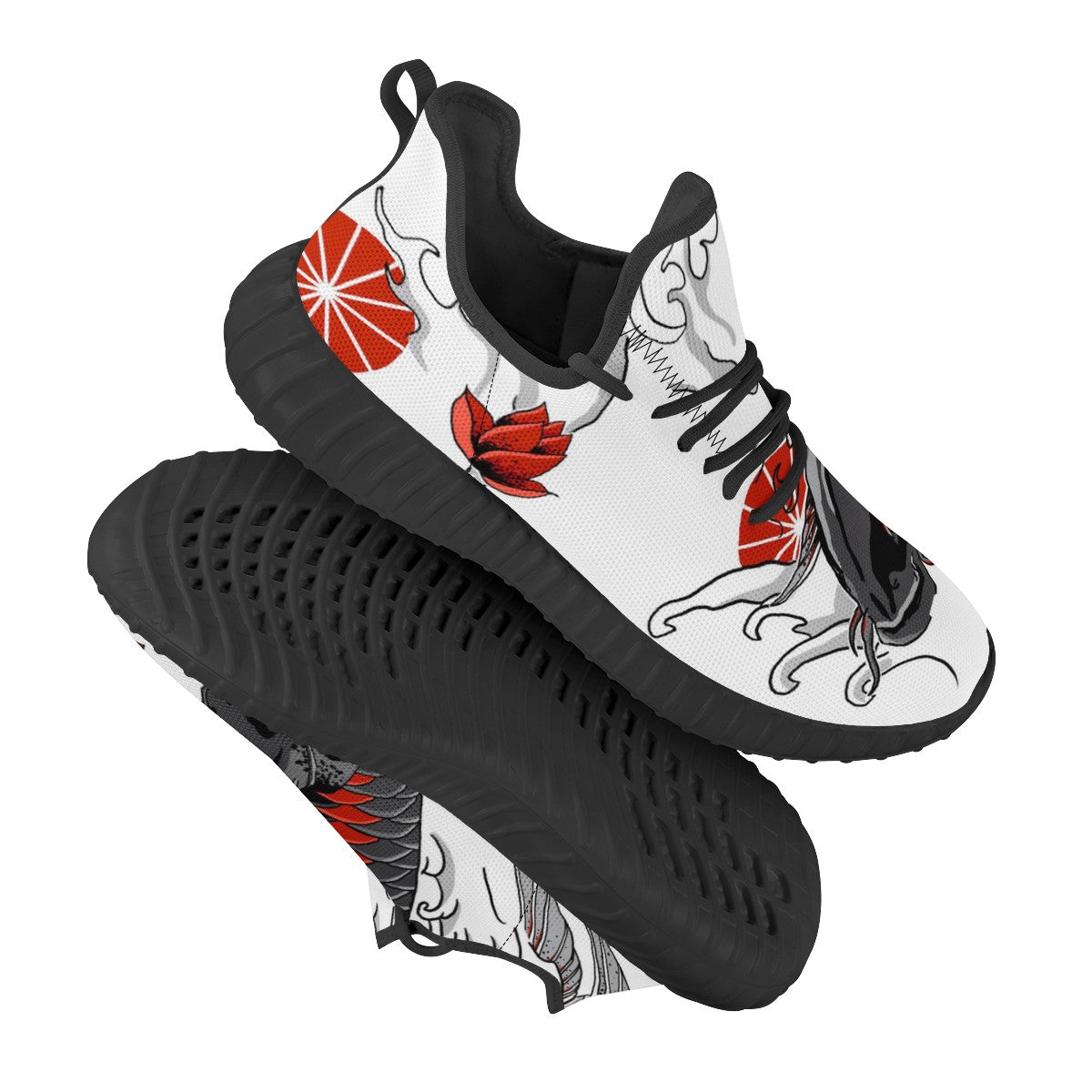 Koi Fish Custom Yeezy Walking Shoes