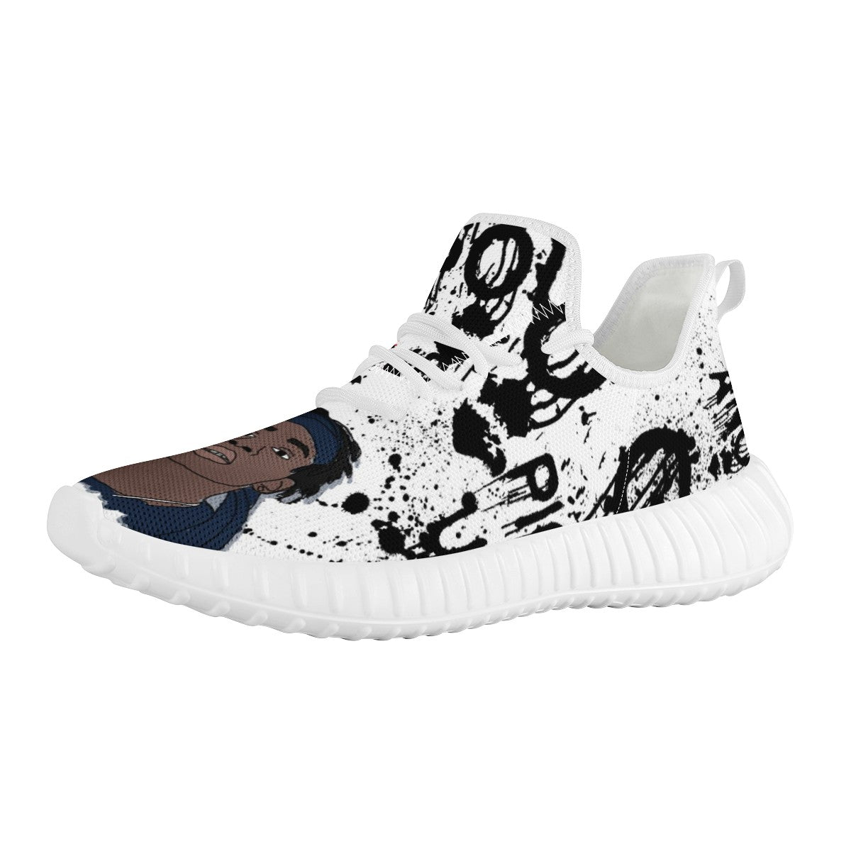 Polo G Custom Yeezy Walking Shoes