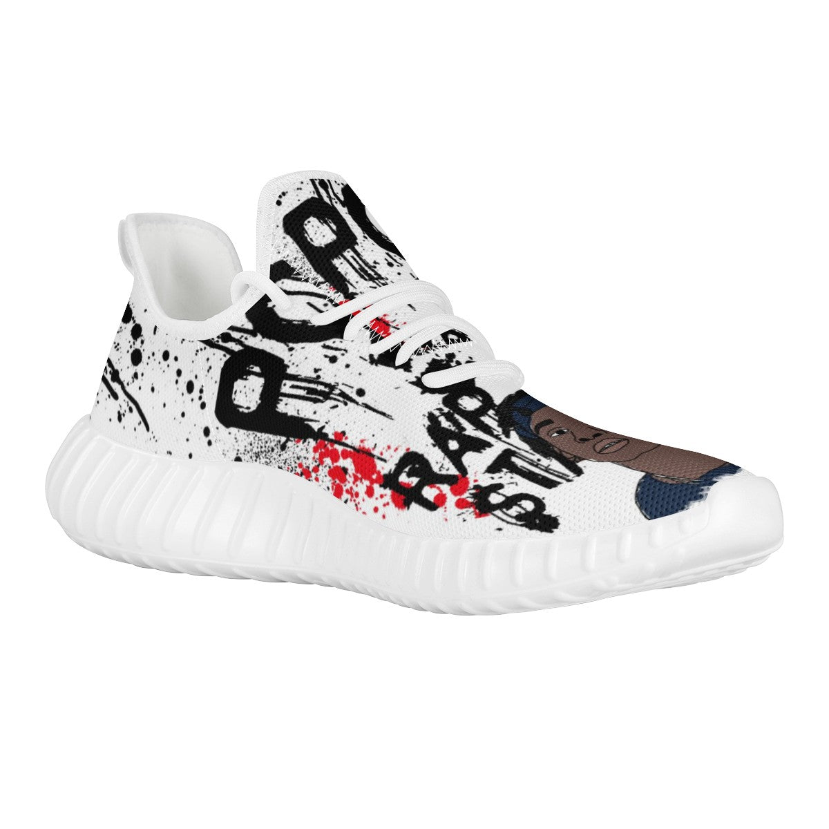 Polo G Custom Yeezy Walking Shoes