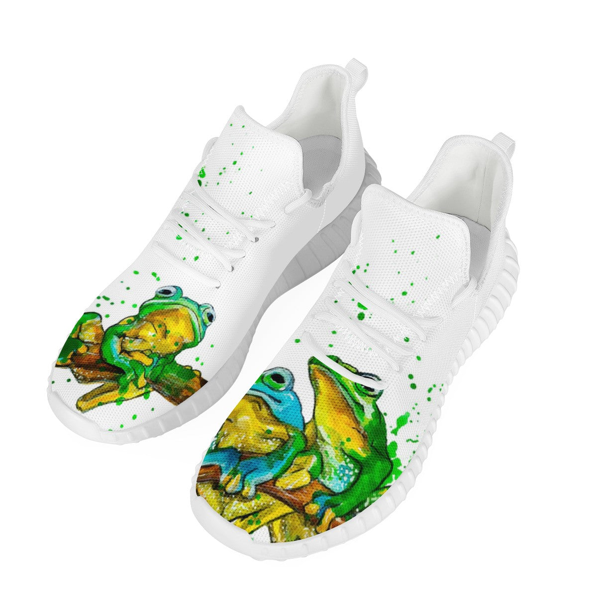 Frog Custom Yeezy Walking Shoes