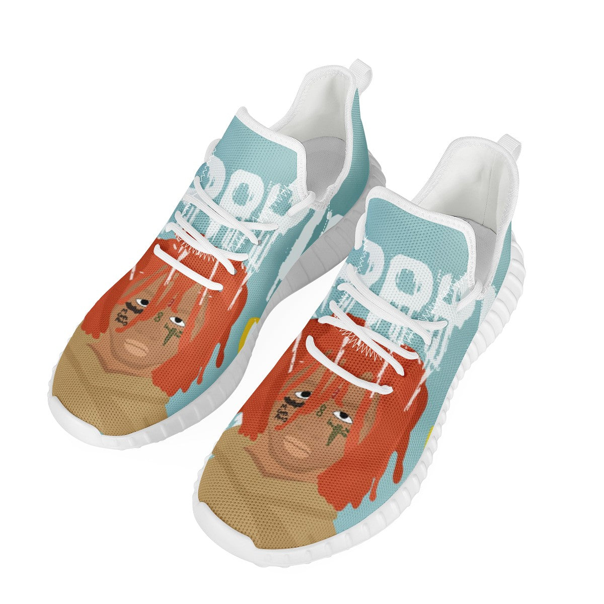 Trippie Redd Custom Yeezy Walking Shoes