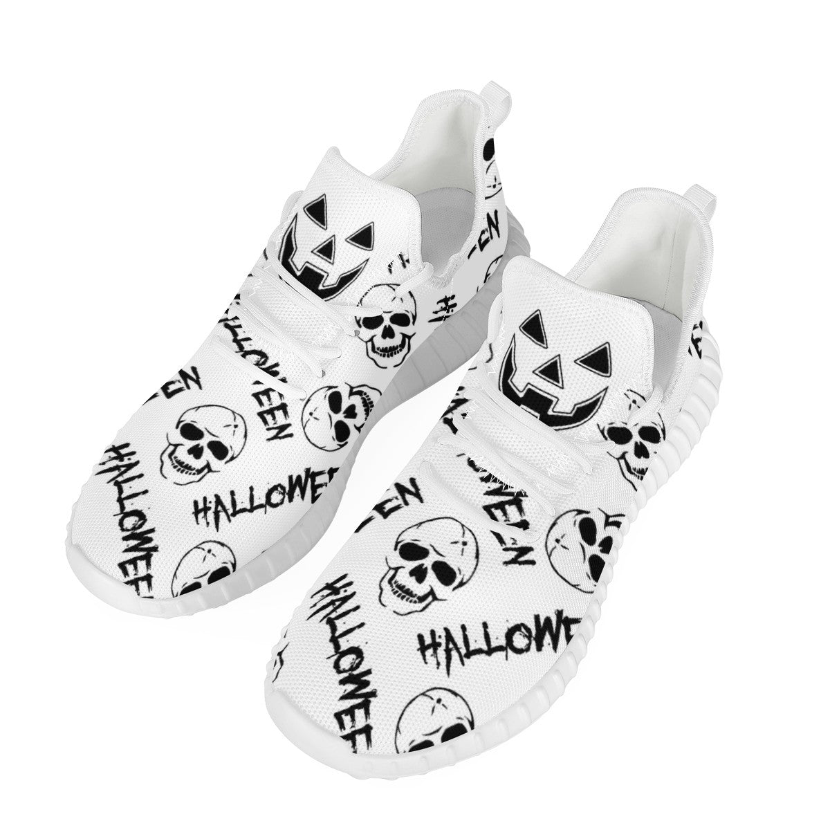 halloween New White Mesh Knit Sneakers New White Mesh Knit Sneakers