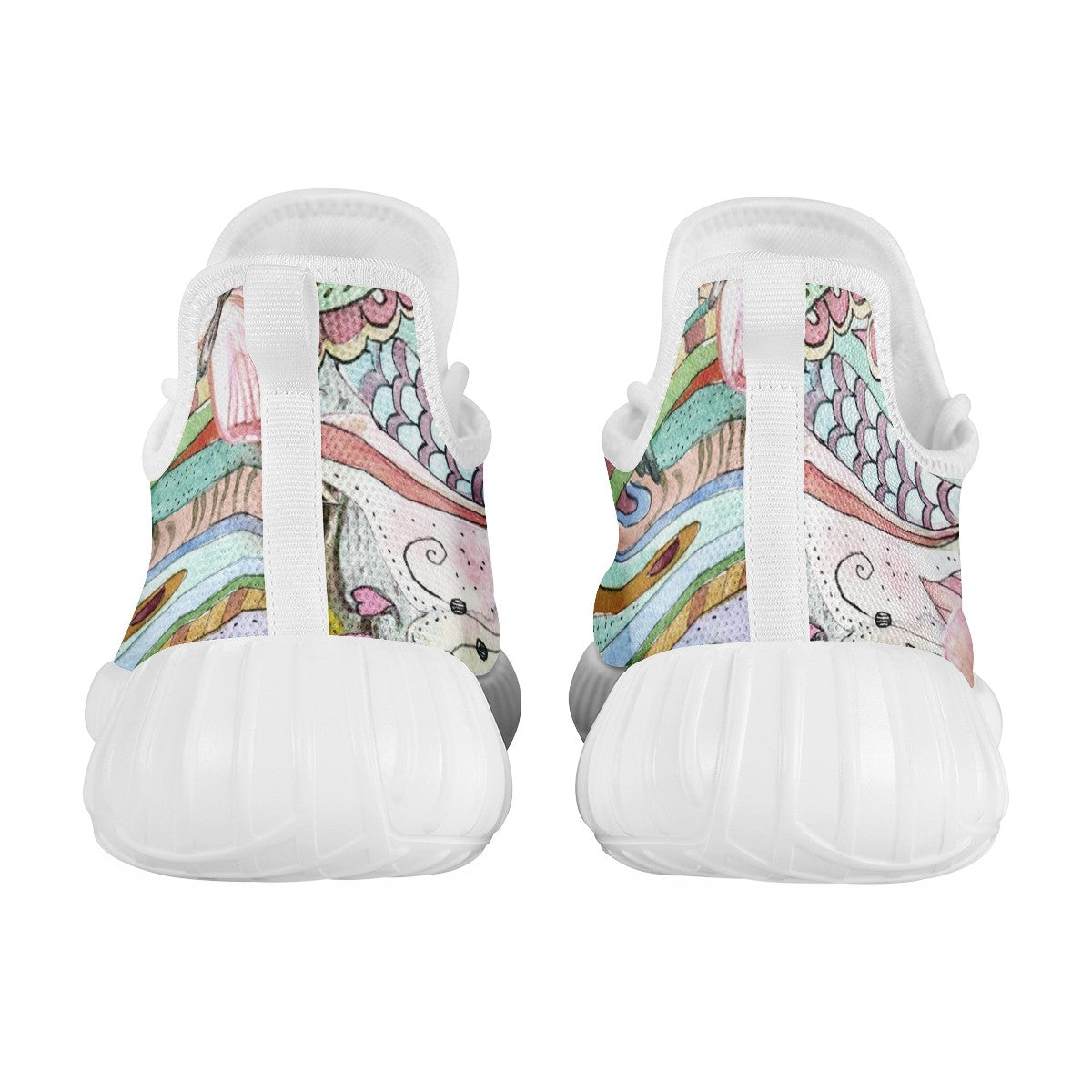 Flower Custom Yeezy Walking Shoes