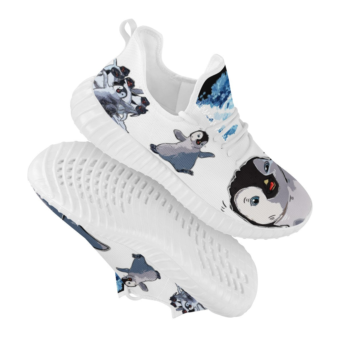Penguin Custom Yeezy Walking Shoes