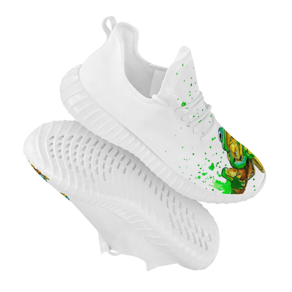 Frog Custom Yeezy Walking Shoes