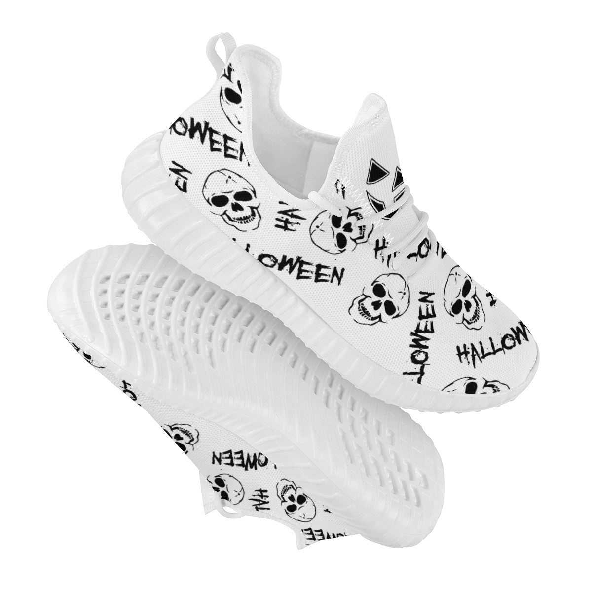 halloween New White Mesh Knit Sneakers New White Mesh Knit Sneakers