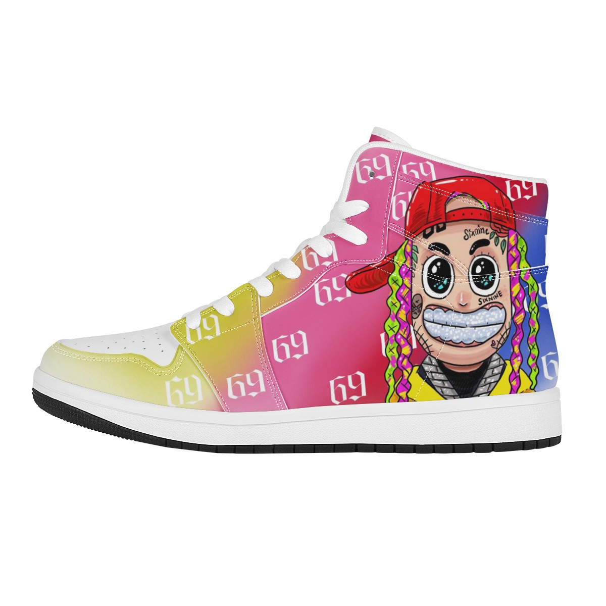 6ix9ine Custom Nike Air Jordan 1 Leather Sneaker