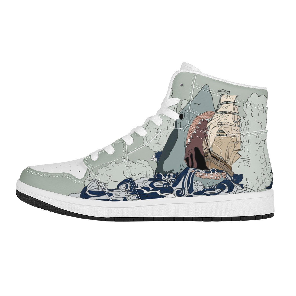 Megalodon Custom Nike Air Jordan 1 Leather Sneaker