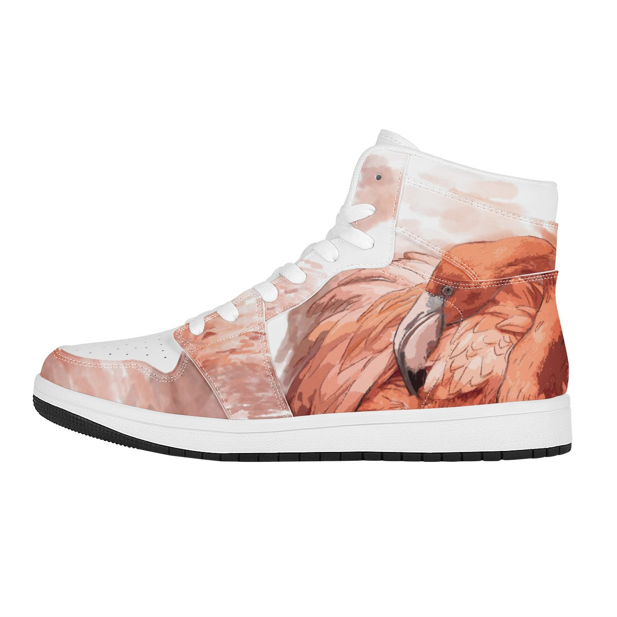 Flamingo Custom Nike Air Jordan 1 Leather Sneaker