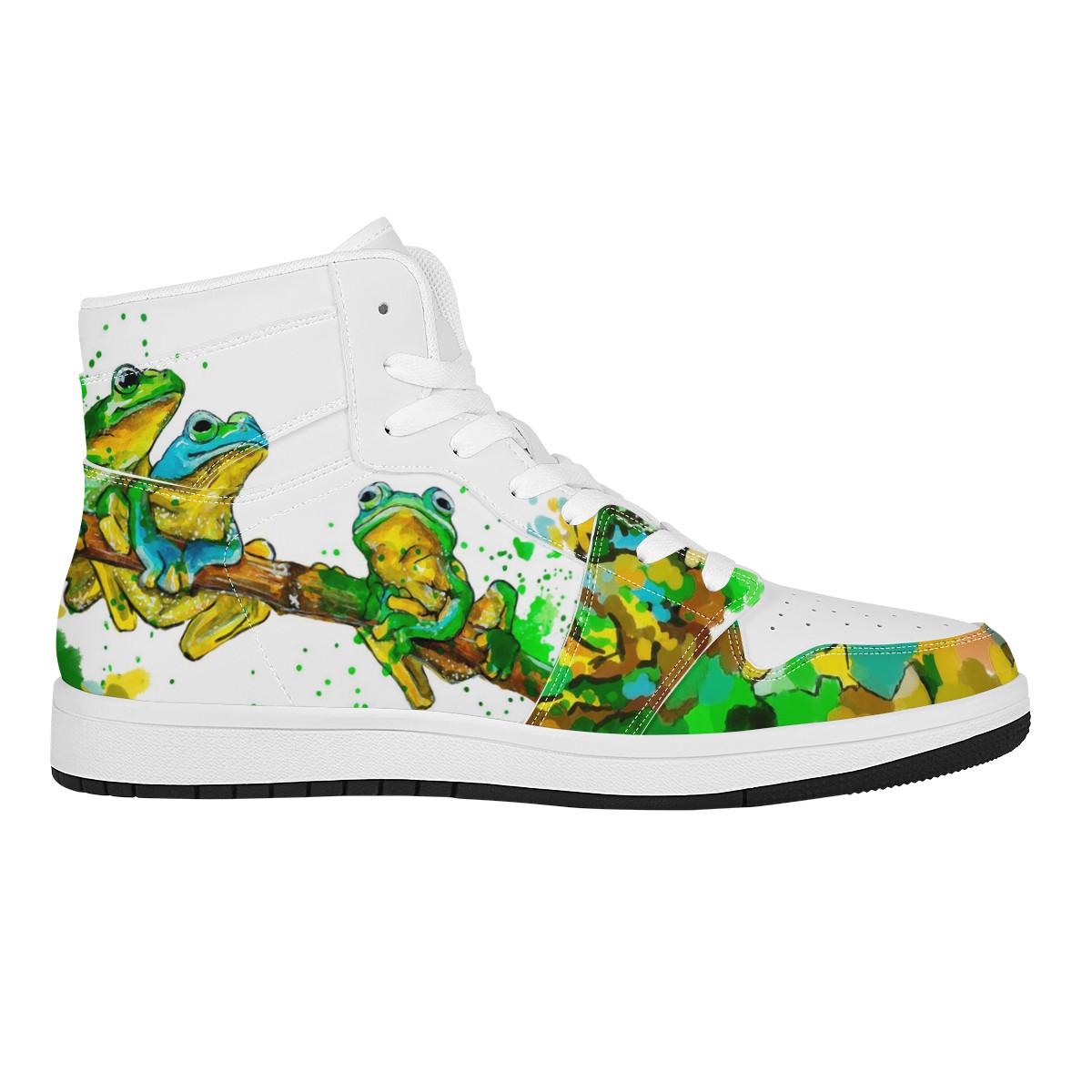 Frog Custom Nike Air Jordan 1 Leather Sneaker