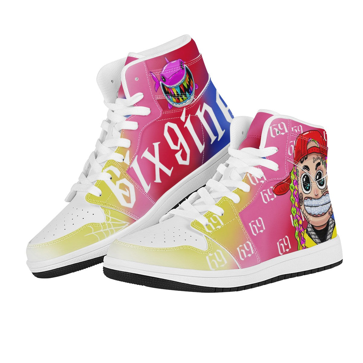 6ix9ine Custom Nike Air Jordan 1 Leather Sneaker