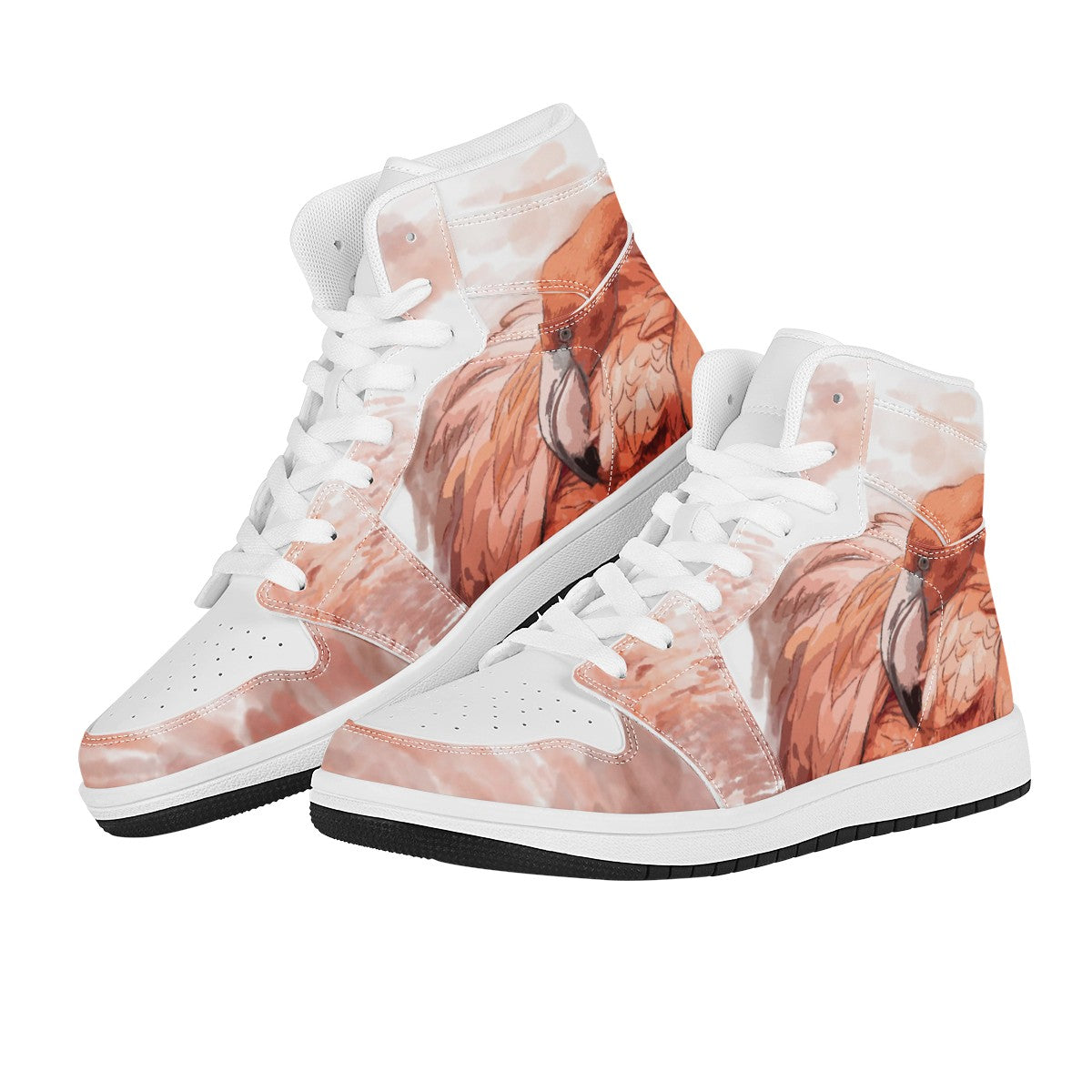 Flamingo Custom Nike Air Jordan 1 Leather Sneaker