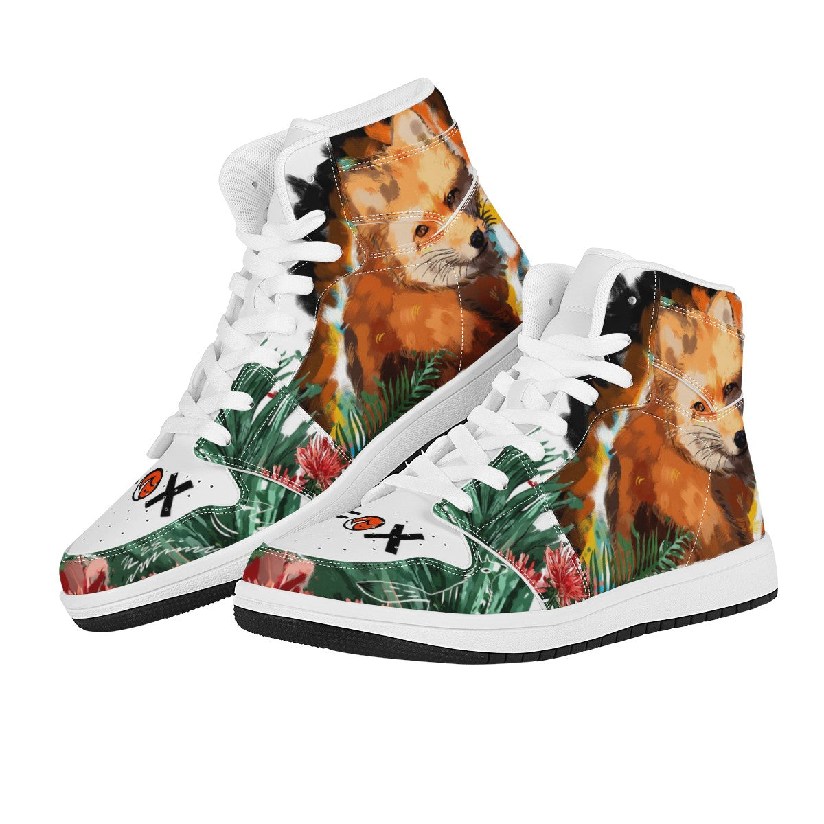 Fox Custom Nike Air Jordan 1 Leather Sneaker