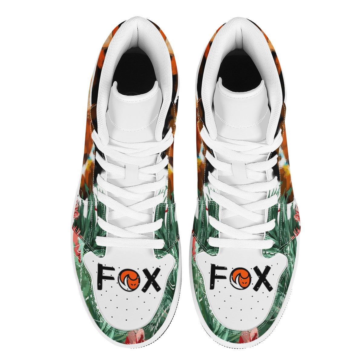 Fox Custom Nike Air Jordan 1 Leather Sneaker