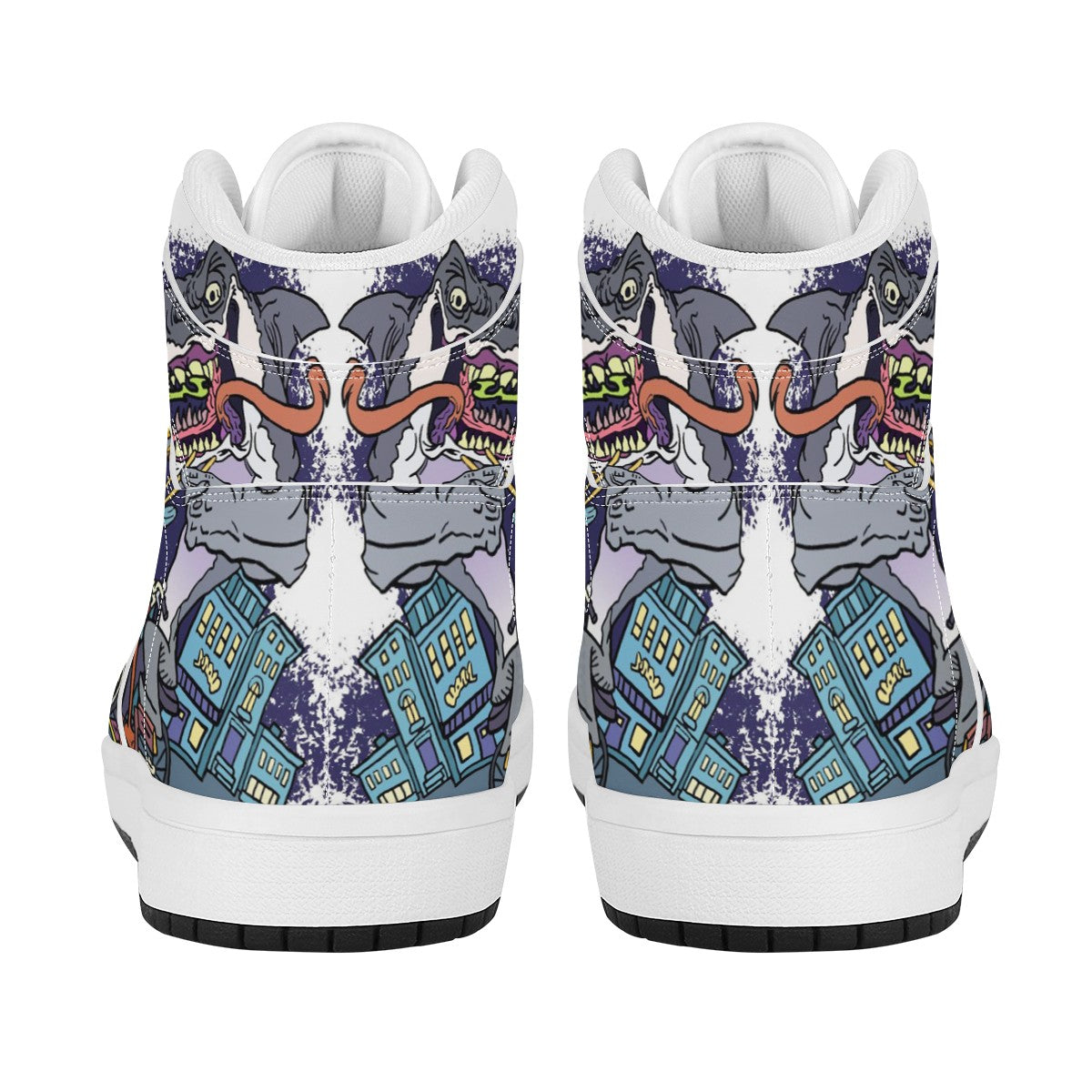 Jaws Custom Nike Air Jordan 1 Leather Sneaker