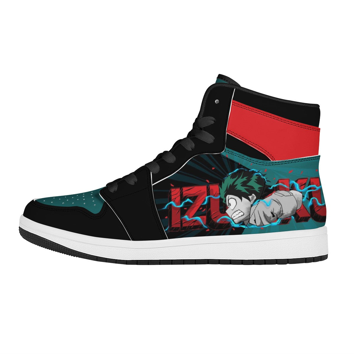 Izuku Midoriya Black High Top Leather Sneakers