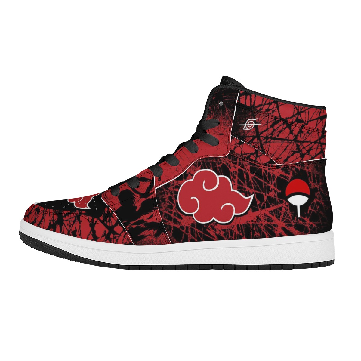 Akatsuki Black High Top Leather Sneakers