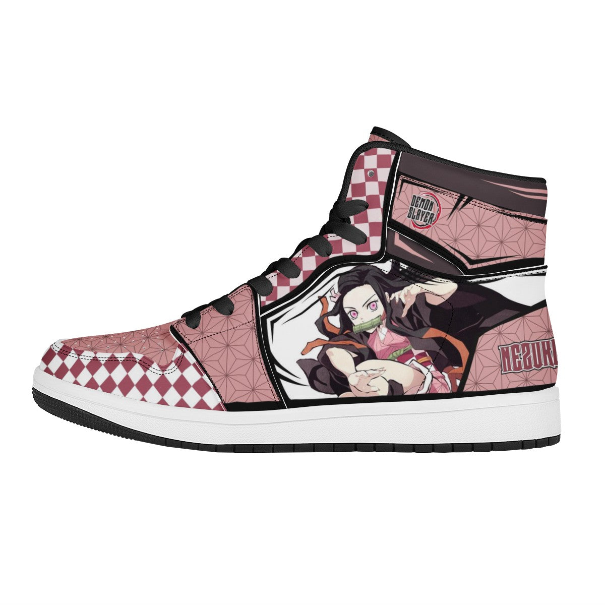 Nezuko Kamado Custom Nike Air Jordan 1 Leather Sneaker