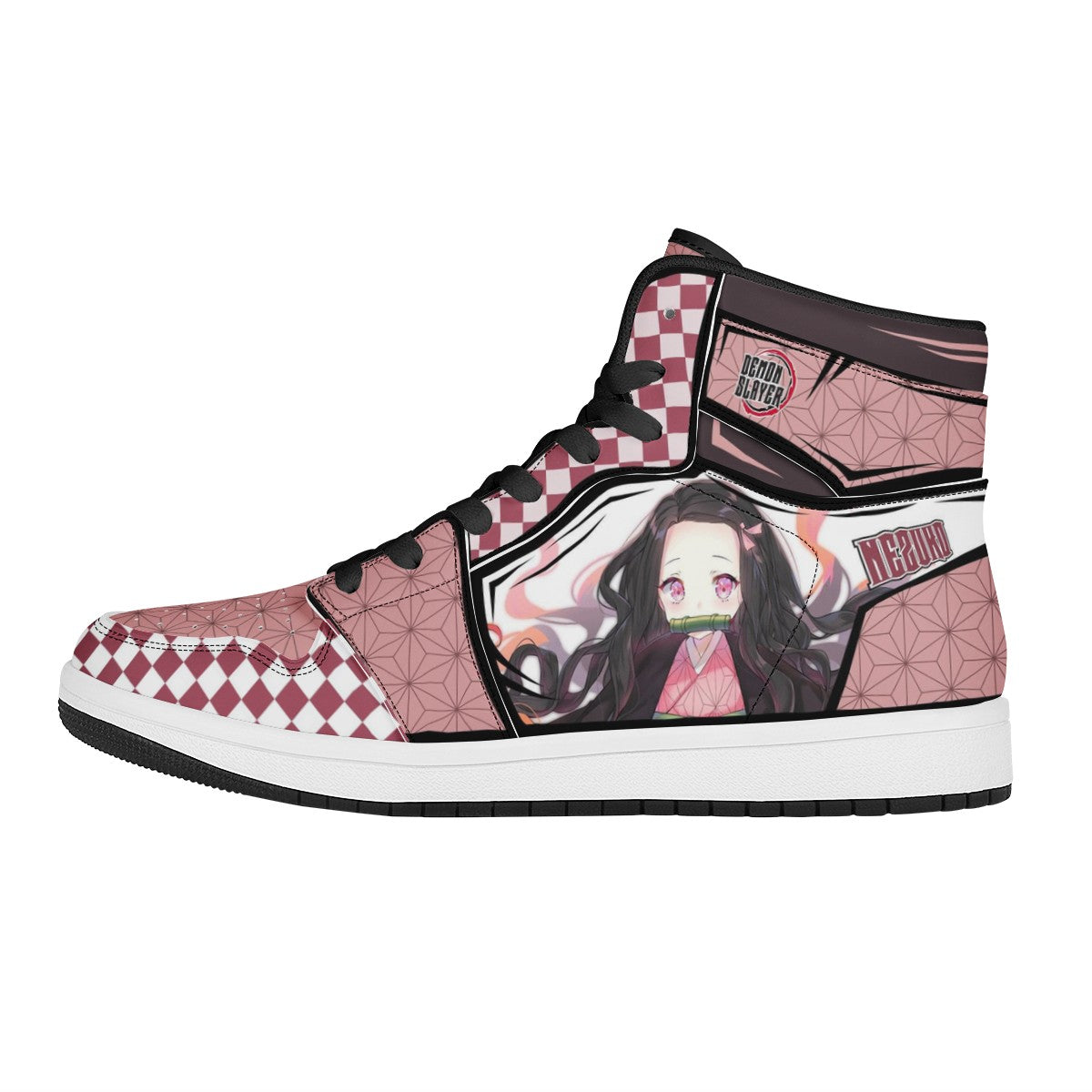 Nezuko Kamado Custom Nike Air Jordan 1 Leather Sneaker