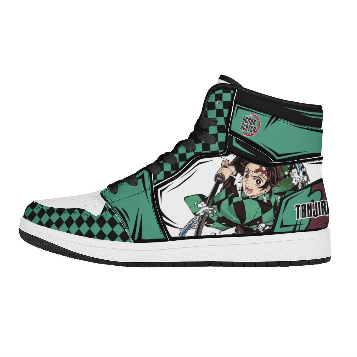 Tanjiro Kamado Custom Nike Air Jordan 1 Leather Sneaker