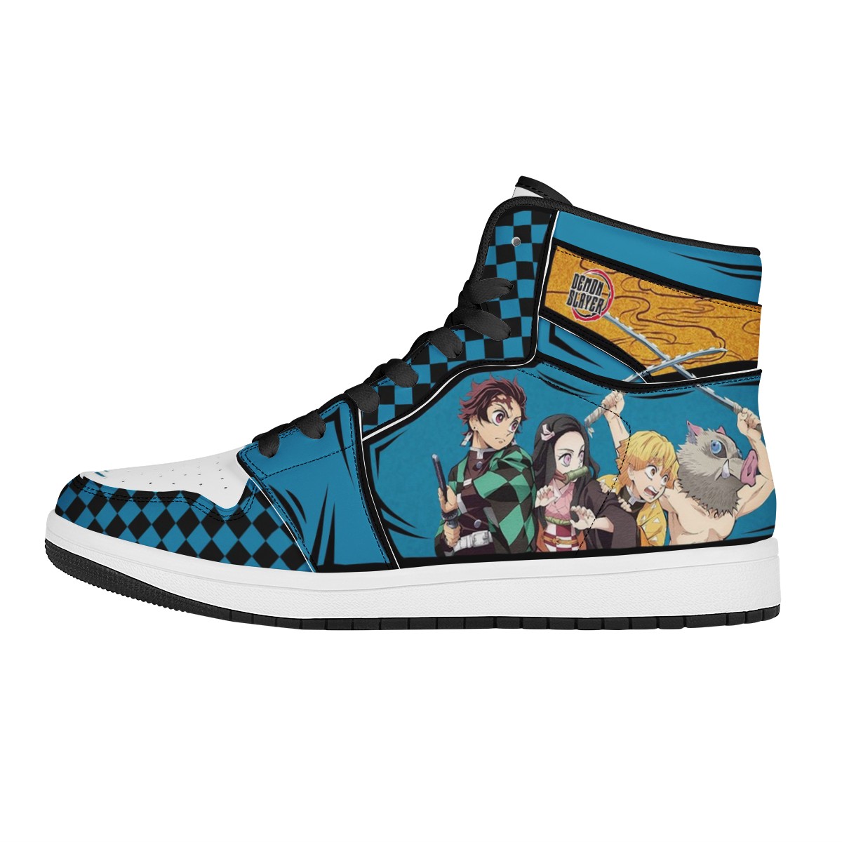 Tanjiro Kamado Custom Nike Air Jordan 1 Leather Sneaker