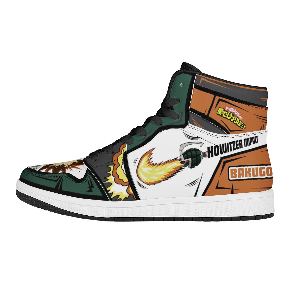 Katsuki Bakugo Custom Nike Air Jordan 1 Leather Sneaker