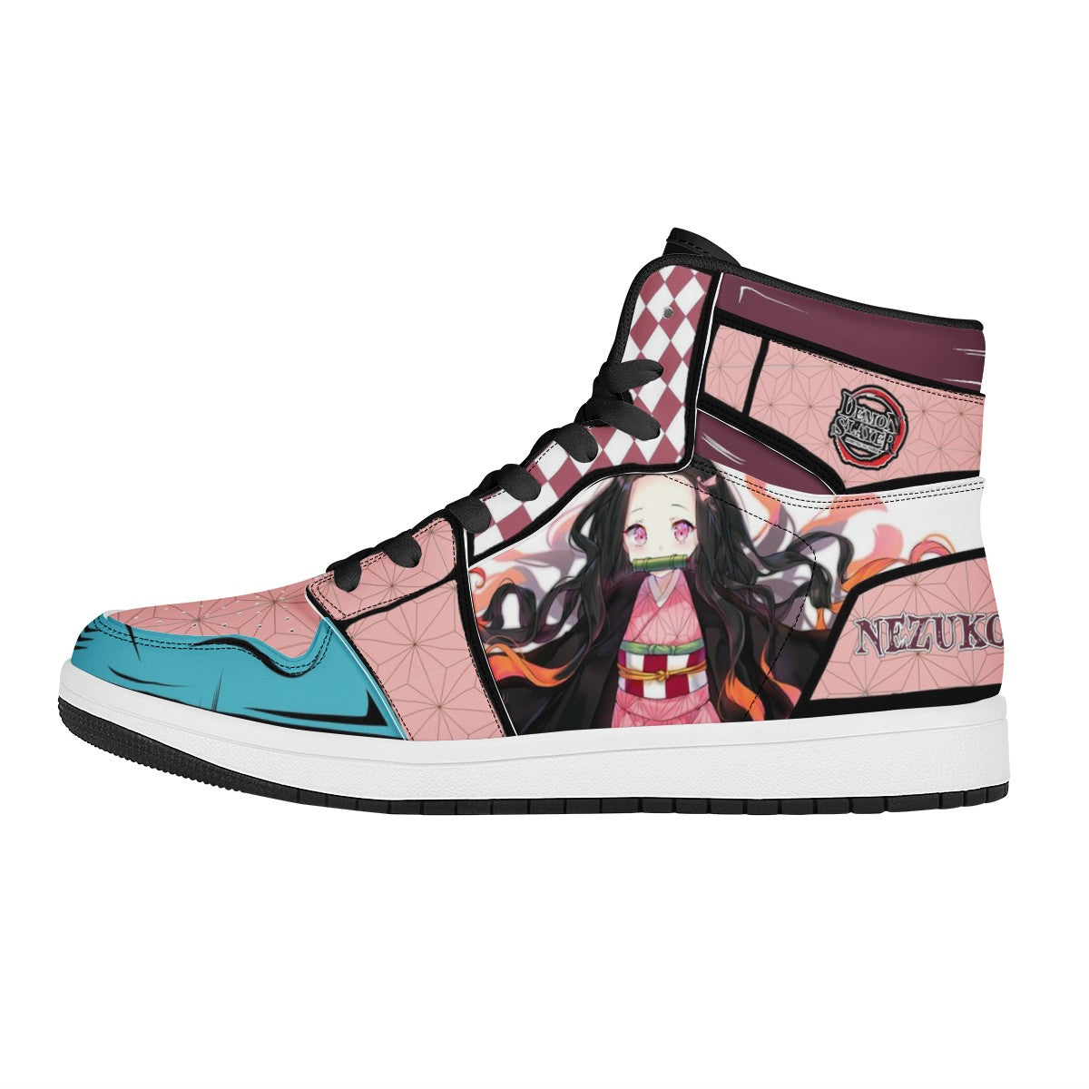 Nezuko Kamado Custom Nike Air Jordan 1 Leather Sneaker