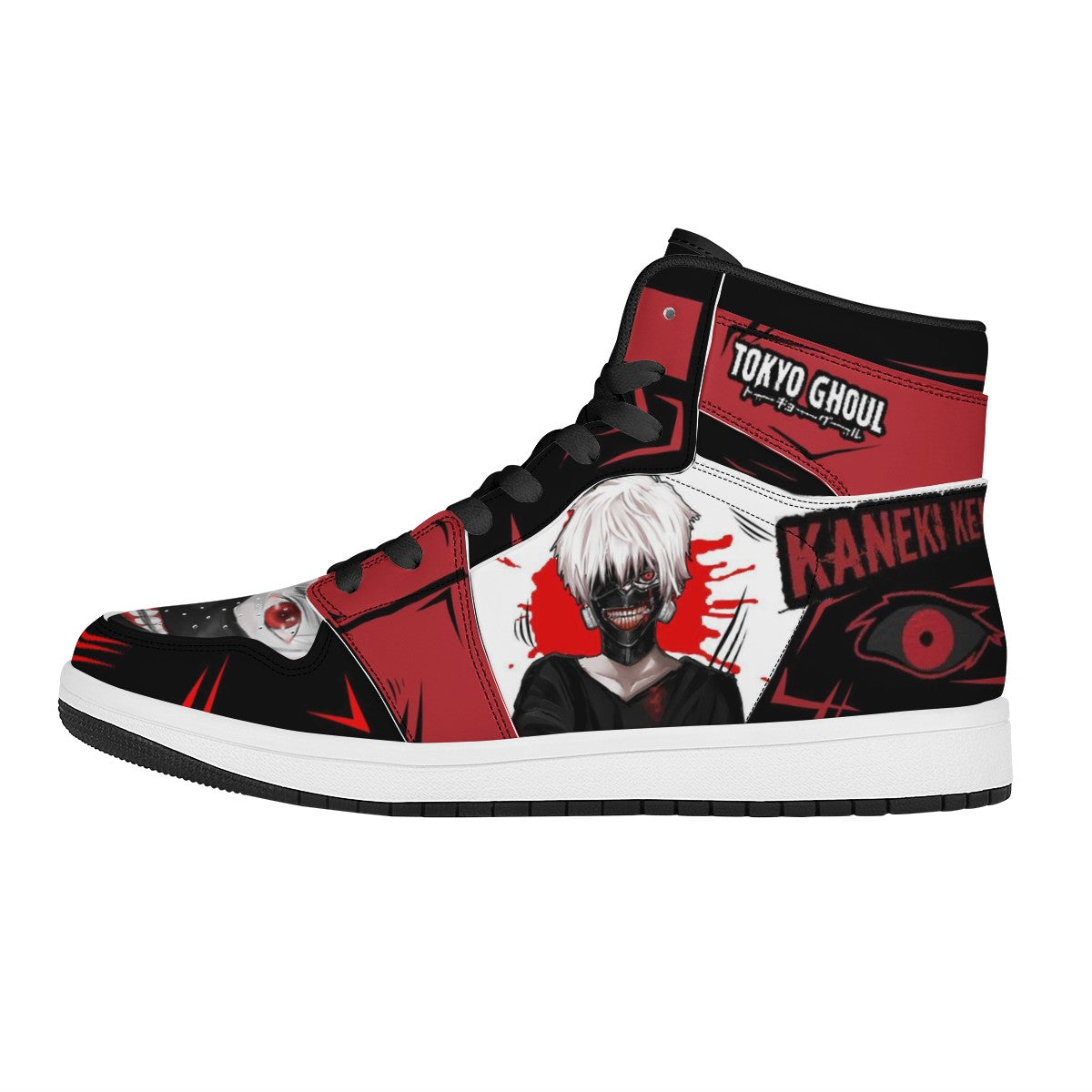 Ken Kaneki Custom Nike Air Jordan 1 Leather Sneaker