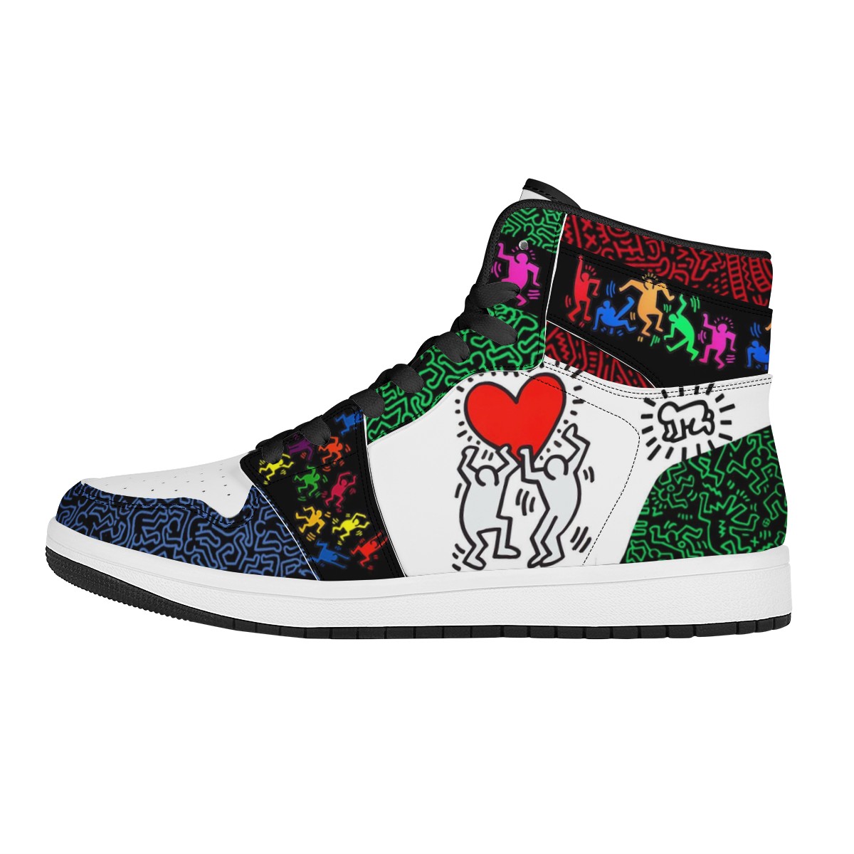 Graffiti Human Custom Nike Air Jordan 1 Leather Sneaker