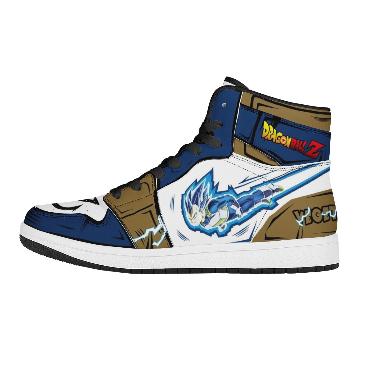 Vegeta Custom Nike Air Jordan 1 Leather Sneaker