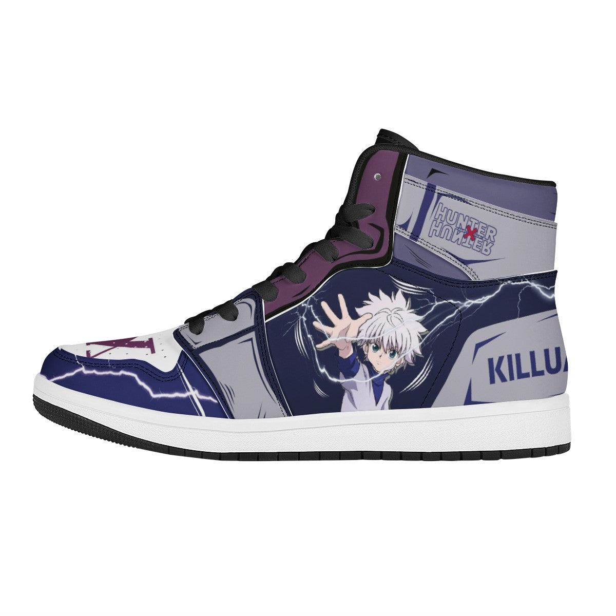 Killua Zoldyck Custom Nike Air Jordan 1 Leather Sneaker