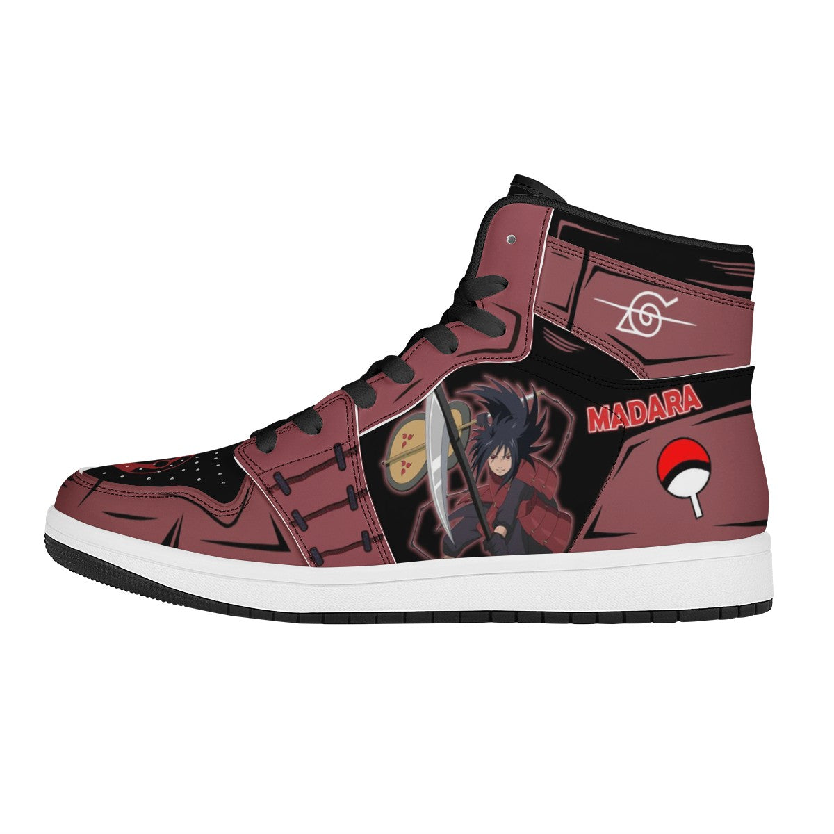 Madara Uchiha Custom Nike Air Jordan 1 Leather Sneaker