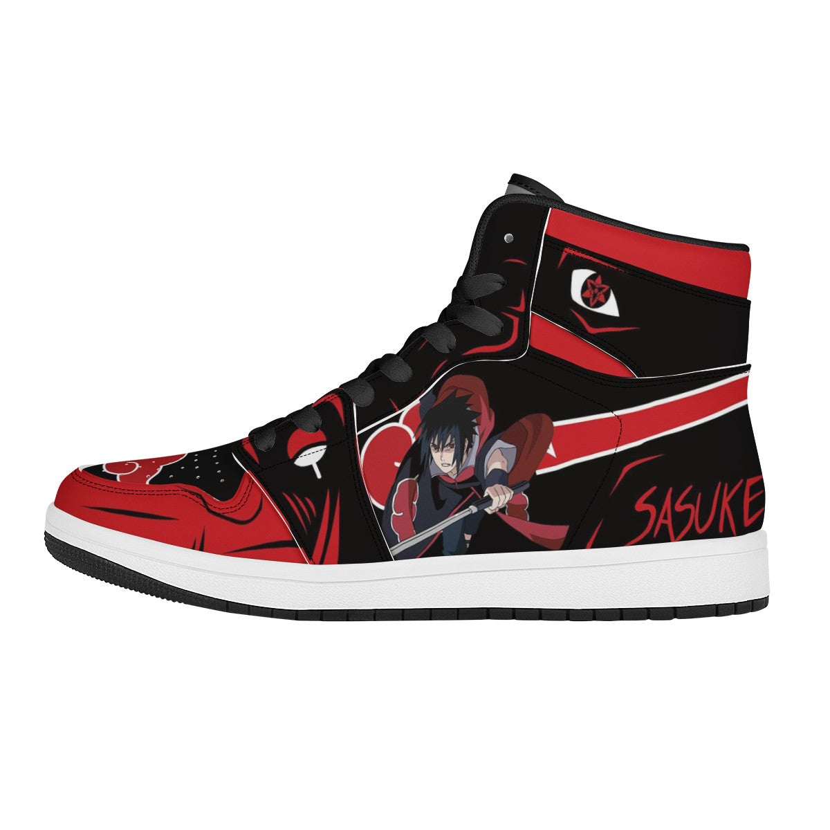 Sasuke Uchiha Custom Nike Air Jordan 1 Leather Sneaker