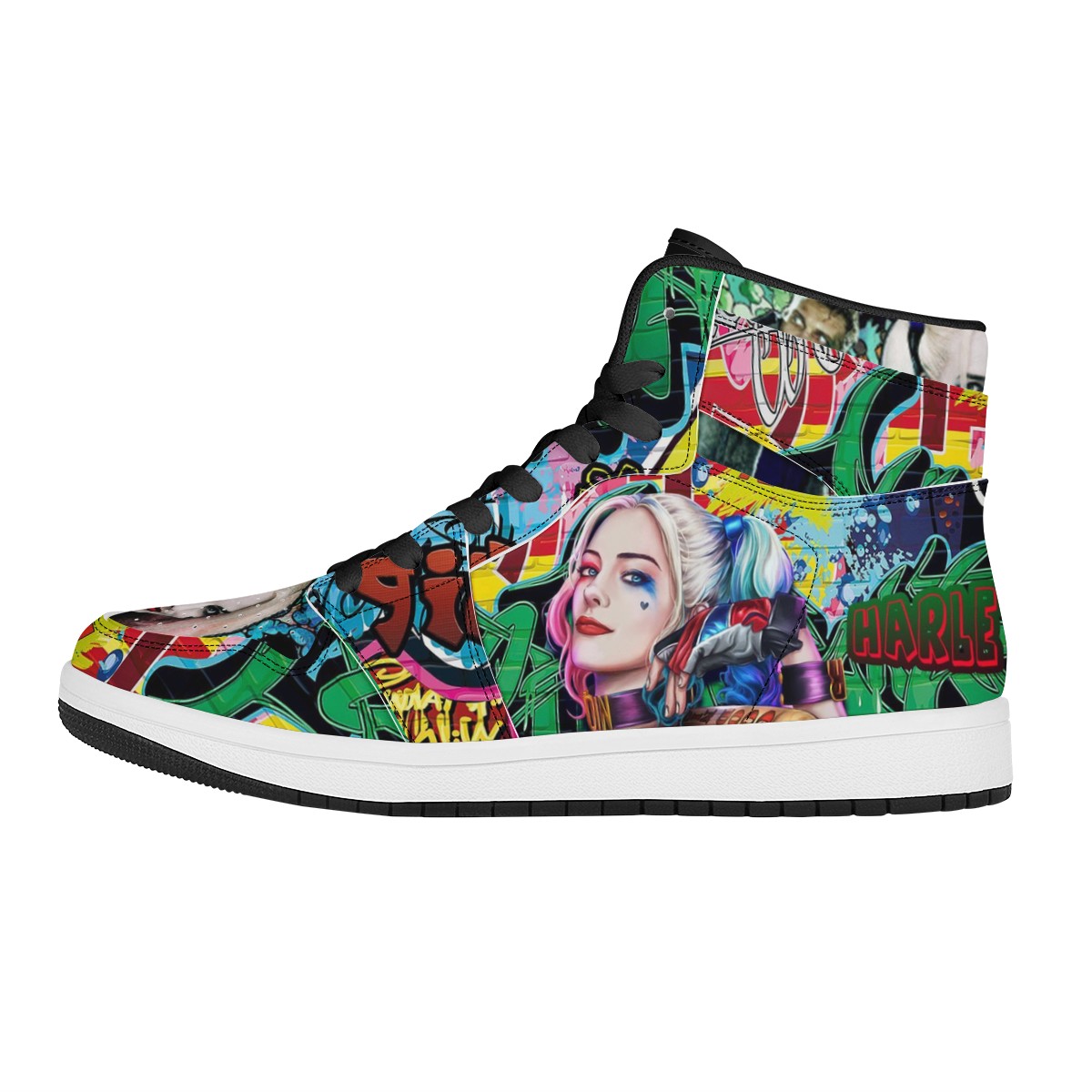 Harley Quinn Custom Nike Air Jordan 1 Leather Sneaker