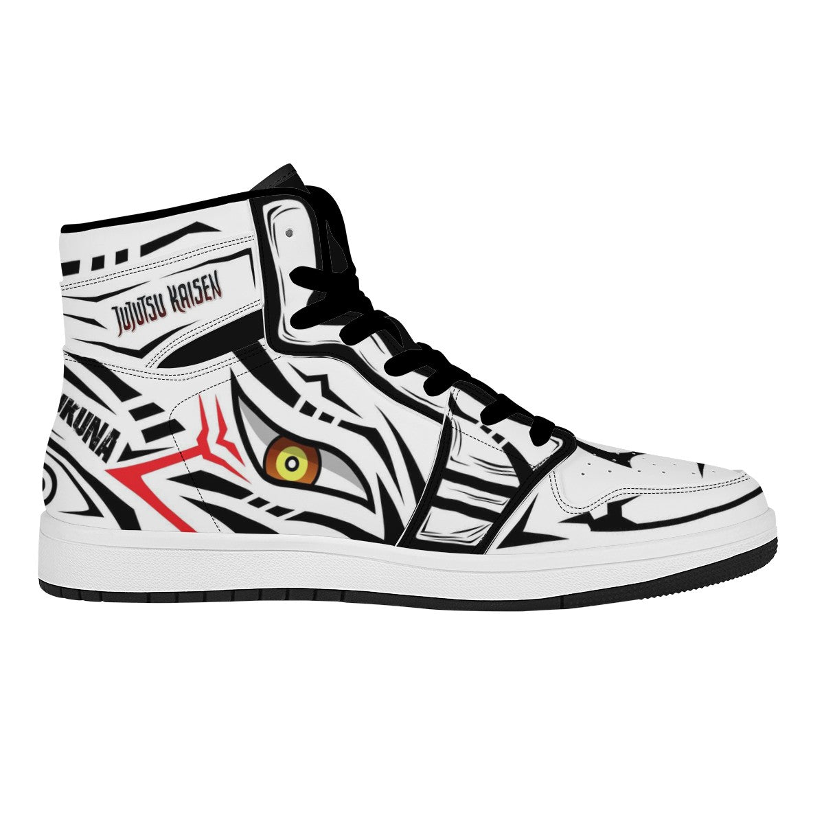 Sukuna Black High Top Leather Sneakers