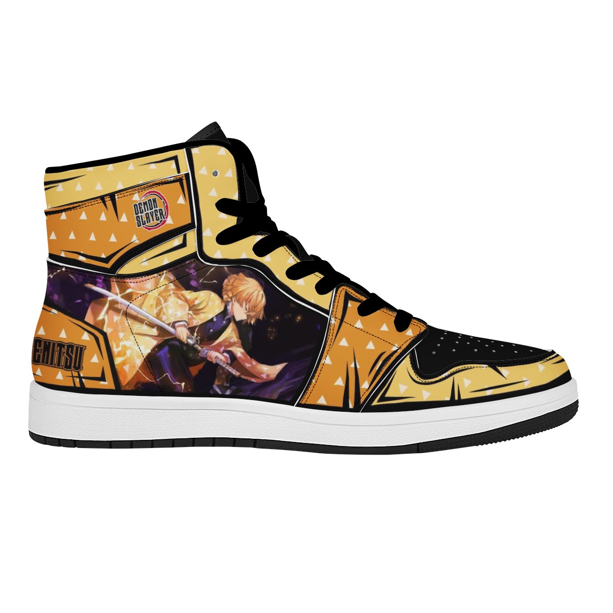 Zenitsu Agatsuma Custom Nike Air Jordan 1 Leather Sneaker