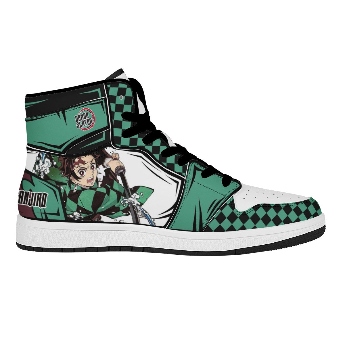 Tanjiro Kamado Custom Nike Air Jordan 1 Leather Sneaker