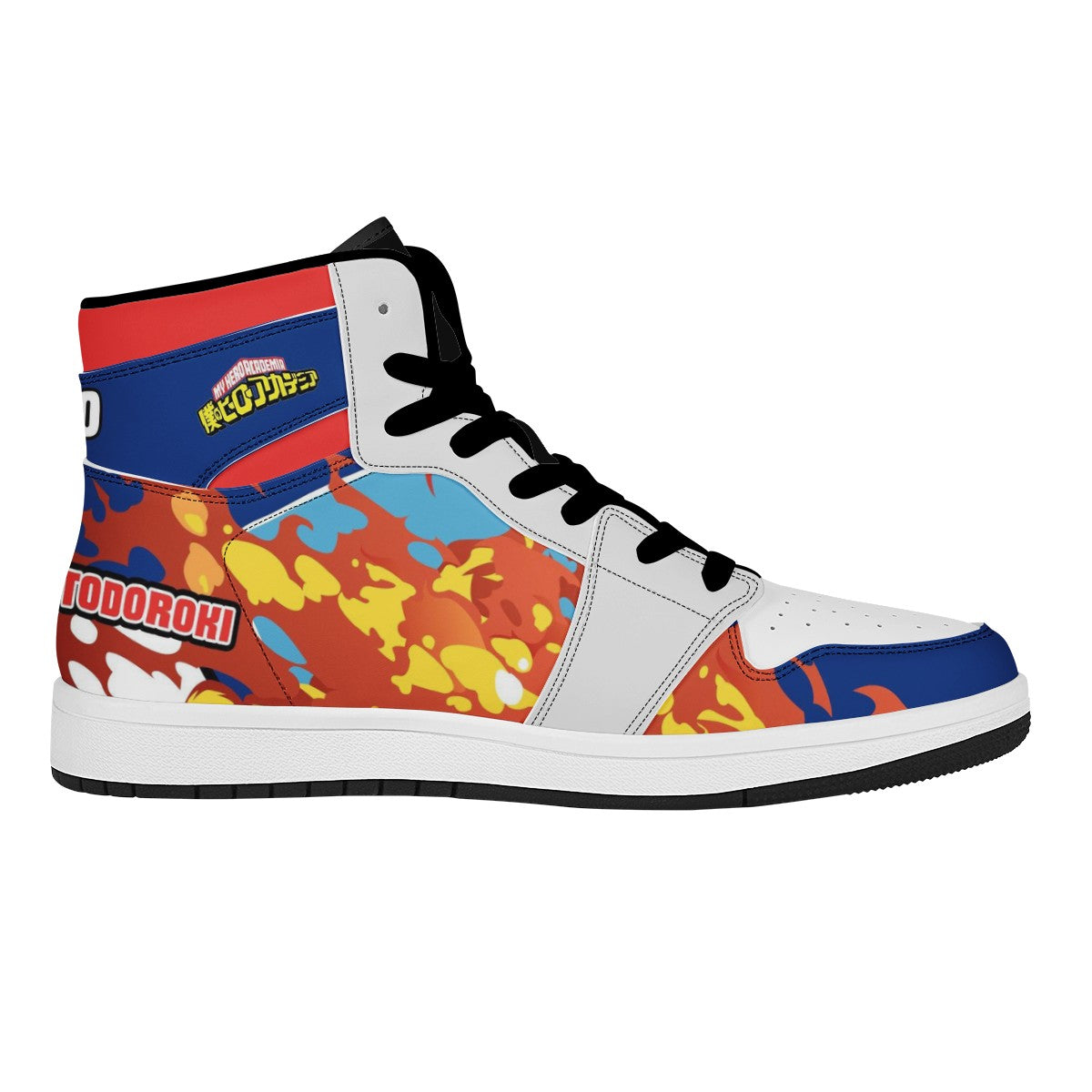 Shoto Todoroki Custom Nike Air Jordan 1 Leather Sneaker